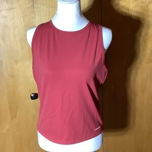 Eddie Bauer brick red athletic tank, size medium